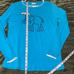 Crown & Ivy Blue Long Sleeve Top Elephant Medium  Photo 2