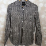 Lysse Black and White Button Down Shirt Photo 0