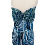 Portia and Scarlett Sequin Embellished Blue Mermaid Gown Dress Gown Size 8 Photo 4