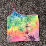 Suzette Collection Tie Dye One Shoulder Tank  Photo 0