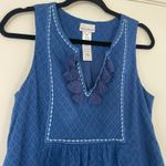 Tommy Bahama $138 Blue Tassel Trim Swim Cover-Up Dress Women's XS Photo 3