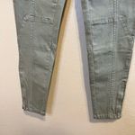 Anthropologie NWT  Jefferson Moto Olive Green Zip Leg Cargo Style Jeans Size 26 Photo 13
