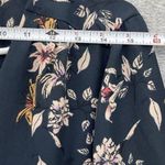 Cotton On Women's Button Down Blouse Black Floral Long Sleeve Medium Photo 8