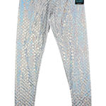 Made for Mermaids Leggings Silver Women Medium Mermaid Scale Festival Shiny Size undefined Photo 0