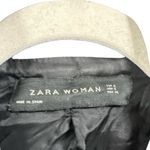 ZARA Women's Sz S Black Long Sleeve Jacket Coat D Link Lined Heavy Winter Photo 4