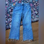 Pistola  Distressed Wide Leg Crop Jeans Womens 27 Blue Photo 5