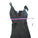 Young Fabulous and Broke Black V Neck Mesh Panel Sleeveless Midi Dress Size S NWT Photo 3