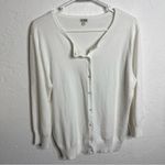 14th & Union Vintage  Size XL White Cardigan Sweater Photo 3