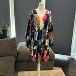 Women’s Summer Casual Tunic Dress Long Sleeve V Photo 2