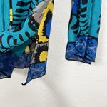 Hale Bob  Cabana Cover Up Tunic Beaded Size S Flare Sleeves Cotton/Silk Photo 7