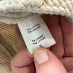 Et Clet  cream corduroy wide leg cargo pants size small Photo 4