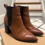 Steve Madden  Knoxi Cognac Lea Ankle Bootie. Size 7. Photo 0