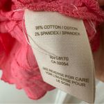 Free People Pink Embroidered Floral Tie Back Tank Top, Size 10 Photo 5