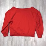 Red Wide Neck Sweatshirt L Size undefined Photo 5