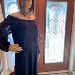 White House | Black Market WHBM off shoulder long sleeve Lacey Dress Photo 5