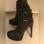 via spiga women gray suede platform heel boots US 8 Photo 8