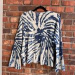 Coco + Jaimeson  womens tie dye asymmetrical hem sweater blue L Photo 3
