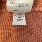 Lands' End Sweater Coral Open Front Casual Beach Cozy Cardigan Lagenlook Size L Photo 9