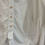 CP Shades  Micro Corduroy Tunic Shirt Dress White Button Down Long Sleeve S Photo 3