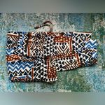 Liz & Co Vintage Y2K . brown tribal print abstract knit relaxed pants, size large Photo 6