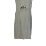 Cotton On  Womens Sz XS Green Cutout Round Neck Tank Dress Knee Length Stretch Photo 2
