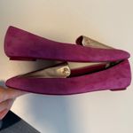 Ted Baker gold fuschia suede ballet flats sz 6.5 Photo 5
