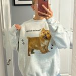 Vintage Norwhich Terrier Crewneck Sweatshirt Gray Size XL Photo 0