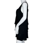 Ursula Of Switzerland Shirt Womens 8‎ Black Square Neck Tiered Ruffle Vintage Photo 3