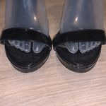 Nature Breeze  black faux leather high heels Photo 2