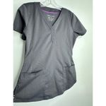 Healing Hands Purple Label by Scrub Top – Dark Charcoal Gray, Size XS Photo 2