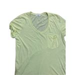 Anthropologie t.la bright neon green yellow modal cotton blend t shirt size smal Green Photo 5