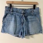 7 For All Mankind  High-Waisted Denim Belted Shorts Size 29 Photo 2