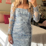 Amazon Light Blue Long Sleeve Dress Photo 0