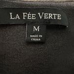 Anthropologie La Fee‎ Verte 100% Silk Snake Print and Sheer Cami Size M Black Size M Photo 4