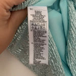 Forever 21  Metallic Shimmer Skirt Blue Size s Photo 4