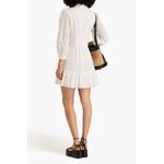 Veronica Beard $495 Kylan Eyelet Lace Long Sleeve Dress White Size 4 NWT Photo 1