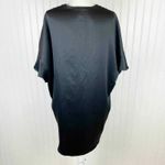 Victoria's Secret  Kimono‎ Womens One Size Black Silky Tie Front NEW Photo 5