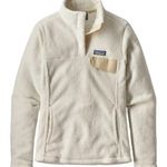 Patagonia Re-Tool Snap-T Raw Linen White X-Dye Fleece Pullover, Size M Photo 0