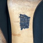 PREVATA Made in Italy‎ Black Stretch Fabric Leather Trim Kitten Heels Size 8.5 Photo 9