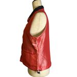 Blanc Noir Coral Pink Iridescent Sporty Utility Vest Large Vintage Hong Kong Photo 4