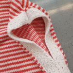 Sonoma Women XL Collared Sleeveless Sweater Vest Bold Red & White Stripes Photo 10