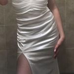 Windsor White maxi satin dress  Photo 0