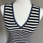 Laundry by Shelli Segal Vintage Striped V-Neck Ribbed Tank Top Size M Photo 2
