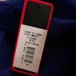 $336 NWT Shani Womens Cocktail Dress Sz 14 Blue Faux Leather Waist Office Chic Photo 7