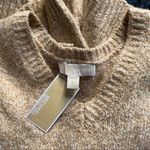 Michael Kors MICHAEL V Neck Cream Sweater Photo 6