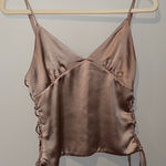 ZARA  Satin Camisole Top - Taupe Photo 0