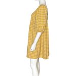 Lumiere Checkered Mini Dress Yellow Women’s Sz L Size L Photo 1