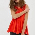 We The Free Free people  anytime peplum tank top in an orange color Photo 1