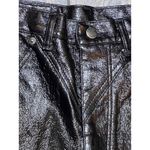 Vintage Roughrider Black Faux Leather Pants 9/10 Bareback Yoke 80's 90's NFR Photo 5