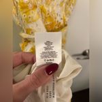 EXPRESS Printed Eyelet V-Neck Tie Waist Tiered Trapeze Dress Photo 6